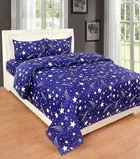 Polycotton Printed Double Bedsheet with 2 Pillow Covers 