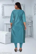 Botanical Chanderi Cotton Kurti for Women 