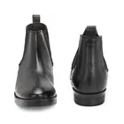 Solid Heeled Boots for Men, Synthetic Leather 