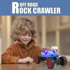 Remote Control Monster Truck with 3D Lights, Off-Road Rock Crawler 