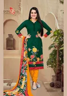 वीमेन अन्स्टिचड ड्रेस मटेरियल सूट 
