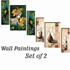 MDF 2 Pcs Designer Wall Painting for Home & Office 