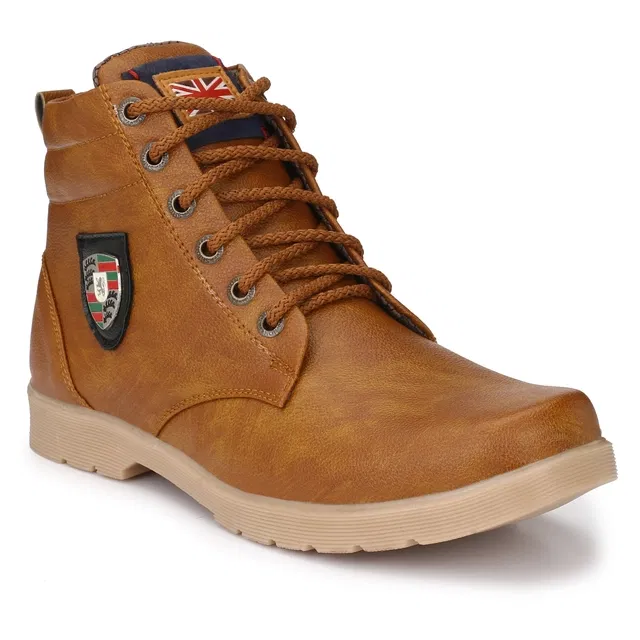 Boots for Men (Tan, 9)
