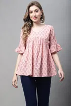 Cotton Printed Top for Women 