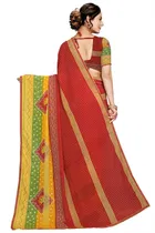 कानूड़ा फैंसी विमेंस जॉर्जेट फ्लावर प्रिंटेड साड़ी 