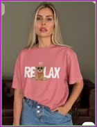 Oversized Cotton Blend T-shirts for Women 