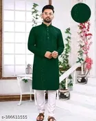 Embellished Mandarin Neck Kurta for Men 