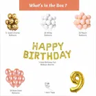 Pastel Theme 9th Birthday Balloon Decoration Kit , Multicolor, Pack Of 64
