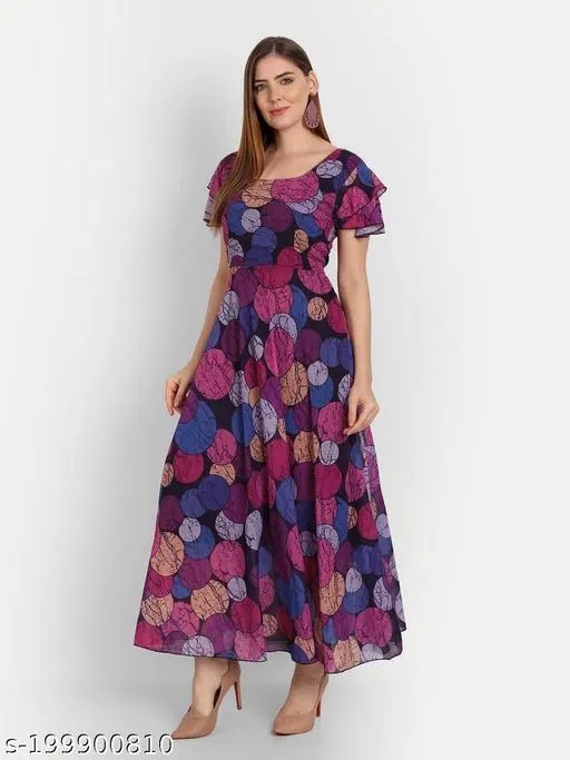 Fashionable Dresses for Women (Multicolor, XXL)