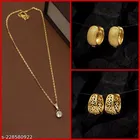 Alloy Pendant with 2 Pair Earrings for Women 