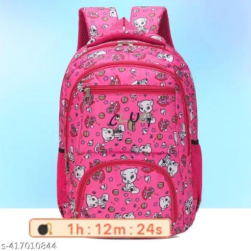 Polyester Backpack Bag, Multicolor