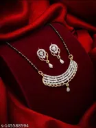 Alloy Mangalsutra with Earrings for Women 
