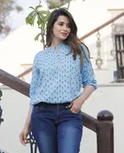 Rayon Printed Top for Women 