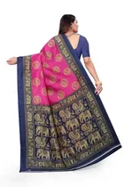 शारदा क्रिएशन आर्ट सिल्क प्रिंटेड साड़ी विद ब्लाउज 