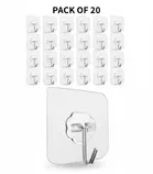 Plastic Wall Hooks, Transparent 