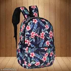 Fabric Backpack Bag, Navy Blue