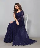 Saree with Unstitched Blouse Piece for Women 