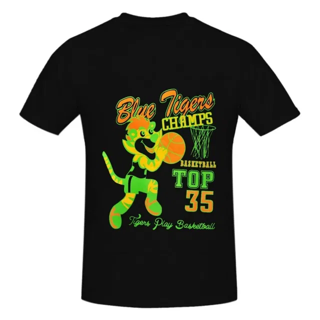Cotton Round Neck Printed T-Shirt for Boys (Black, 10-11 Years)