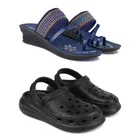 Combo of Sandals & Clogs for Women 
