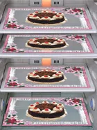 PVC Fridge Top Cover with 4 Pcs Shelf Mat 