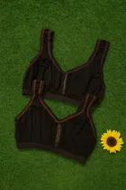 Hosiery Solid Non-Padded Bras for Women, Pack  of 2 