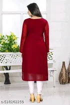 Georgette kurti for Women,  Maroon  