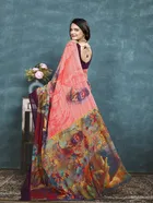 Georgette Printed Saree for Women 