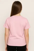 Round Neck Printed T-Shirt for Girls 