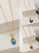 Gold Plated Chain & Pendant for Women & Girls 