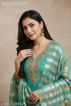 Silk Blend Punjabi/All Over Suits for Women 