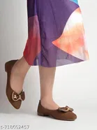 Shoetopia Ballerinas Brown Solid IND-3