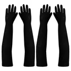 Cotton Solid Full Hand Gloves for Men & Women 