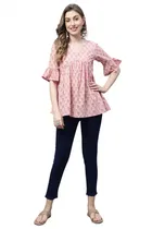 Cotton Printed Top for Women 