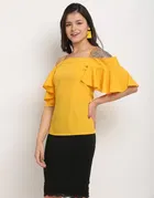 Polyester Solid Top for Women 
