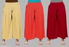 Palazzos for Women, Pack of 3 
