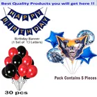 Bat Man Theme Birthday Decoration,Navy Blue,Set Of 1