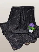 Net Solid Saree for Women 