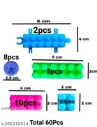 Plastic 100 Pcs Block Toys for Kids (Multicolor, Set of 1)