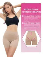 विमेंस कॉटन लाइक्रा टम्मी कण्ट्रोल 4-इन-1 ब्लेंडेड हाई वैस्ट टम्मी & थाई शेपवियर 