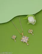 Alloy Necklace with Earrings for Women 