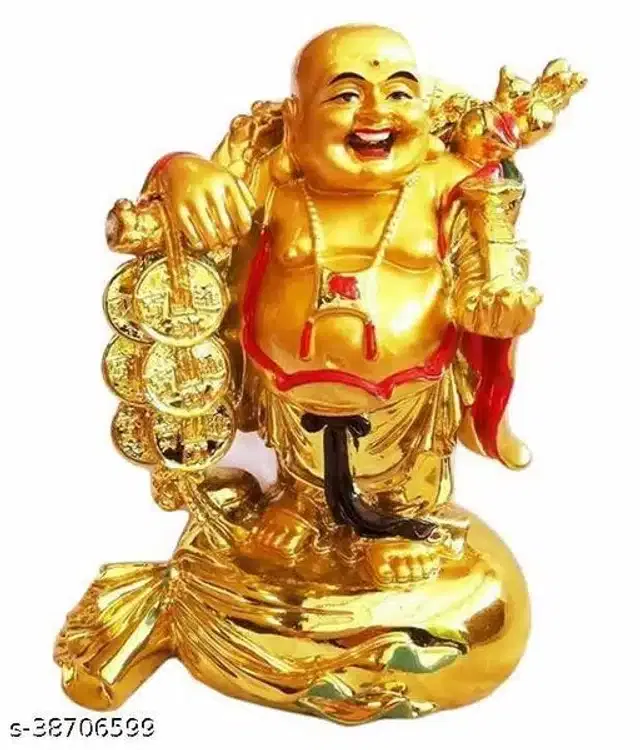 Laughing Buddha Idol (Gold)