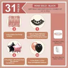 Happy Birthday Balloon Decoration Kit, Rose Gold, Set of 1