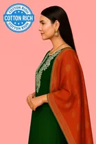 Cotton Embroidered Short Kurti for Women 