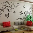 AVV Black Butterflies Wall Sticker 90x120cm