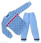 Woolen Full Sleeves Sweater with Pyjama Set for Boys 