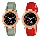 Designer Leather Analog Watch for Women & Girls 