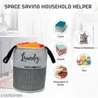 Non-woven Laundry Basket, Gray ,  