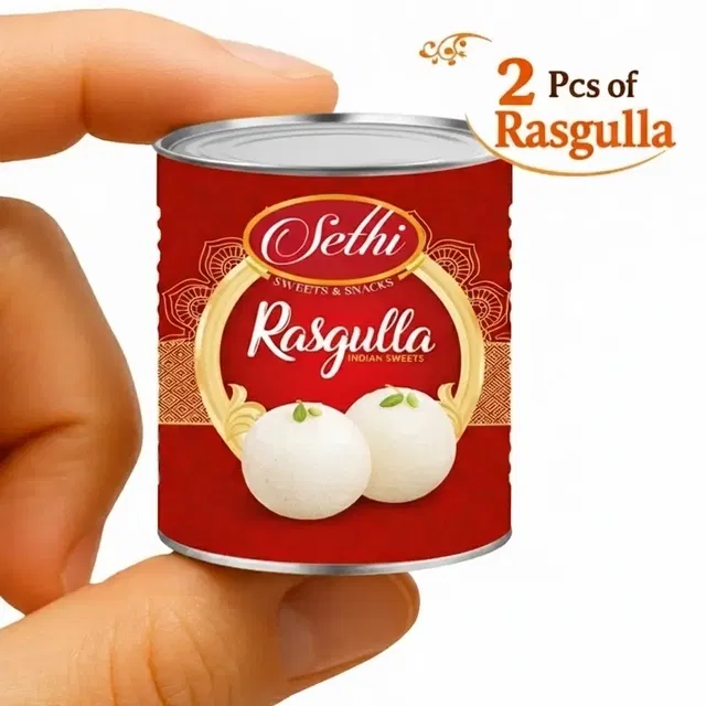 Sethi Mini Rasgulla 2 Pcs