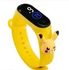 Silicone Strap Digital Watch for Kids (Yellow)