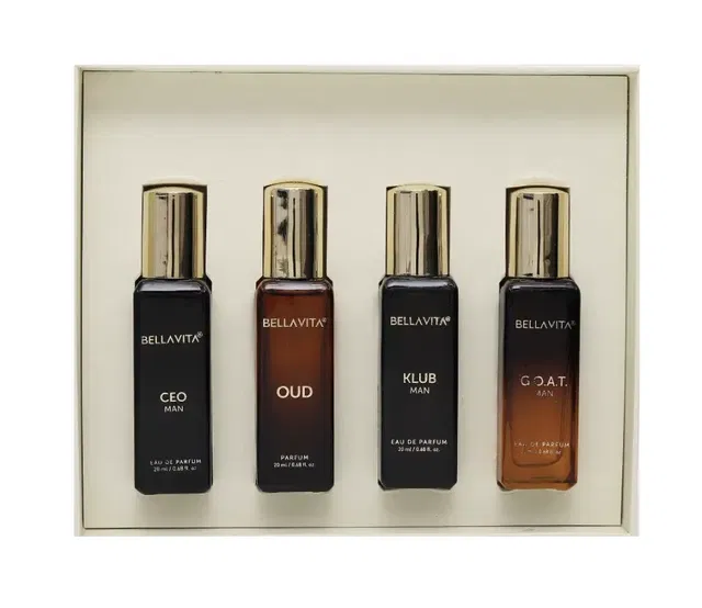 बेला वीटा परफ्यूम गिफ्ट सेट फॉर मैन 4X20 ml (पैक ऑफ 4)